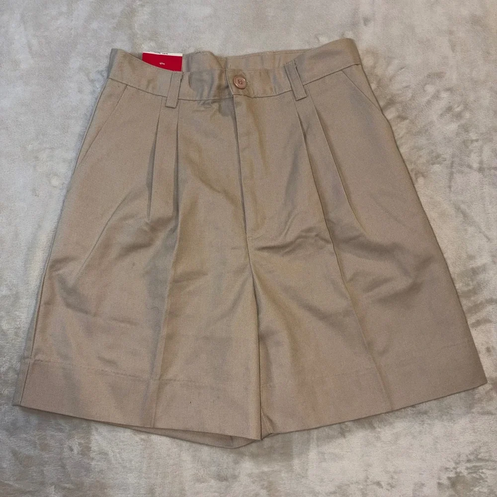 2 Pack Classroom School Uniforms Khaki Pleated Shorts Kids Size 16S 52152S Tan